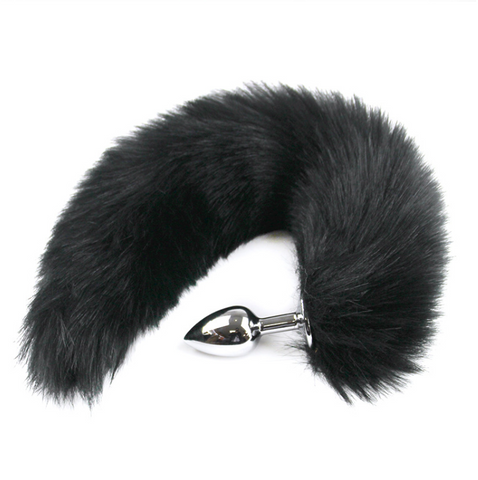 Stainless Steel Fox Tail Anal Plug