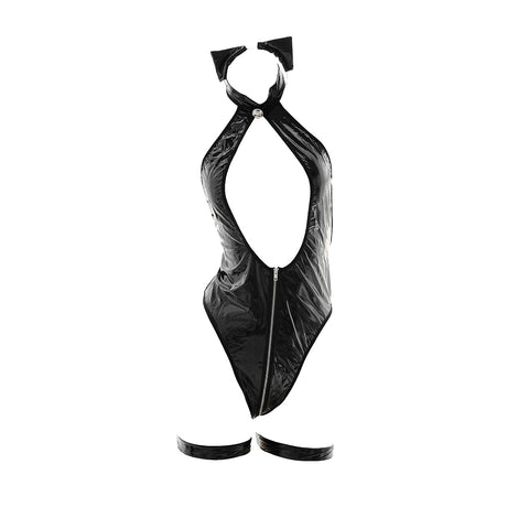 Vinyl Hot Sexy Wild Cat Jumpsuit